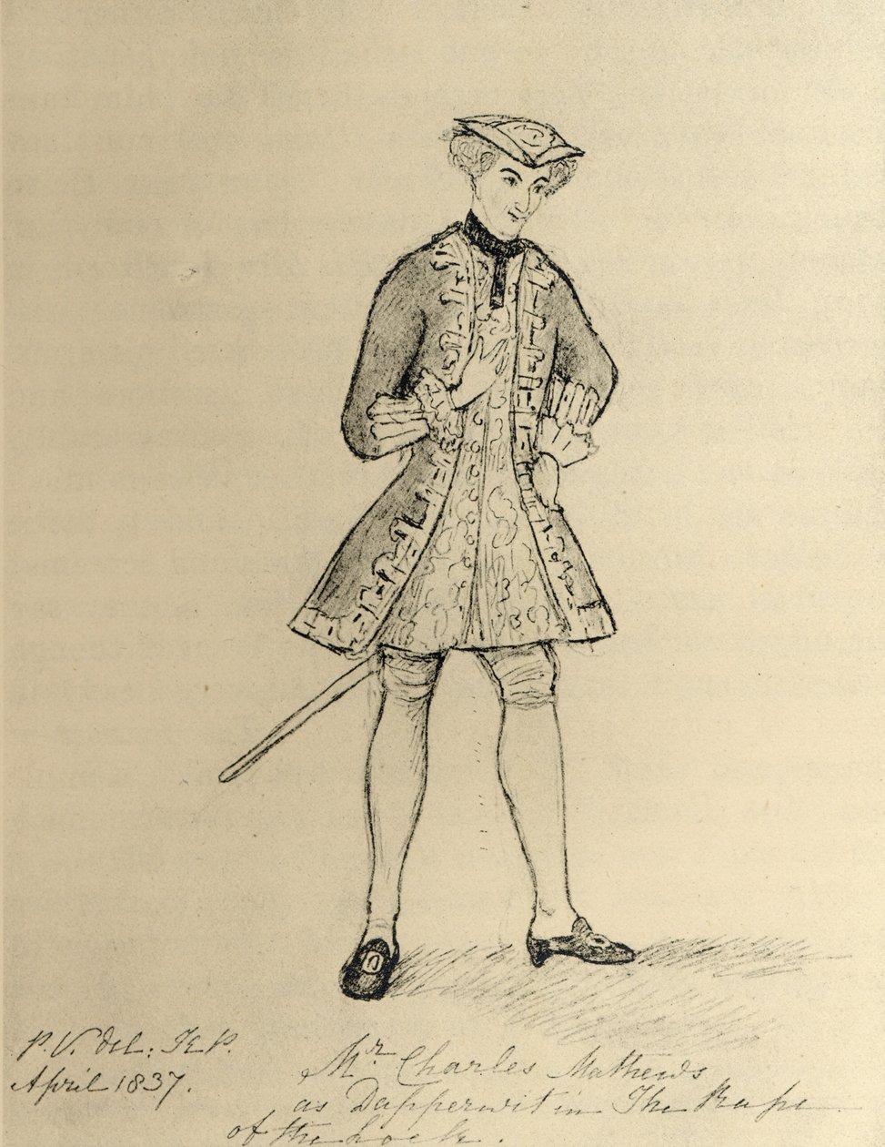 Charles Matthews (1803-78) od Queen Victoria