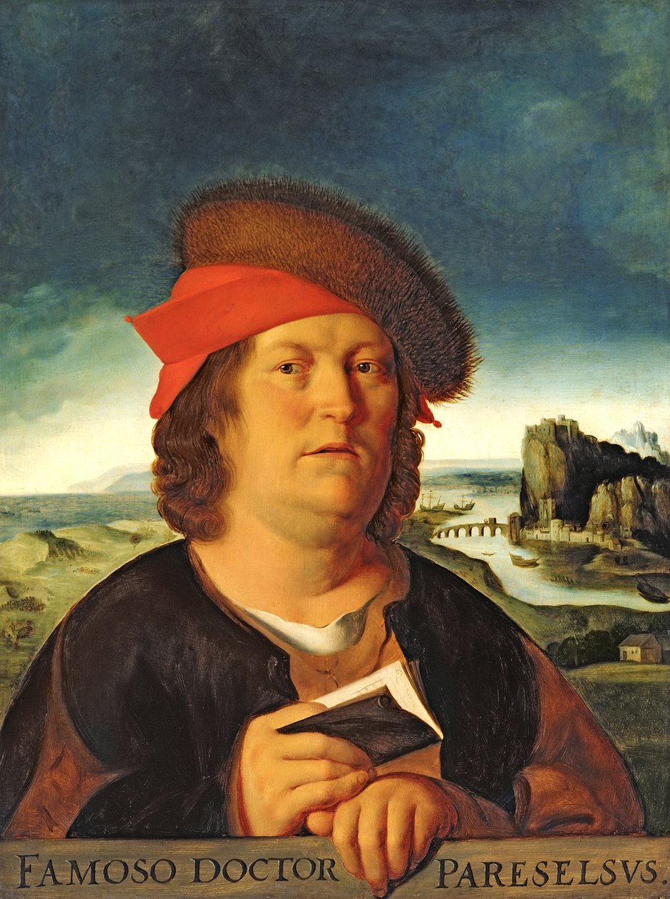 Portrét pravděpodobně Paracelsus (1493-1541) od Quentin Massys or Metsys