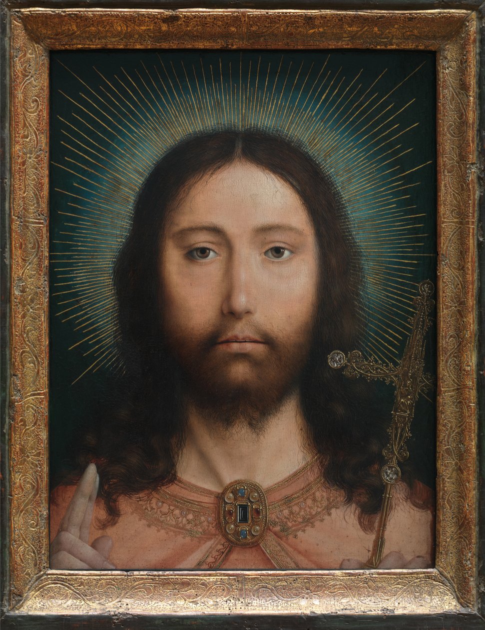 Kristus Salvator Mundi od Quentin Massys or Matsys