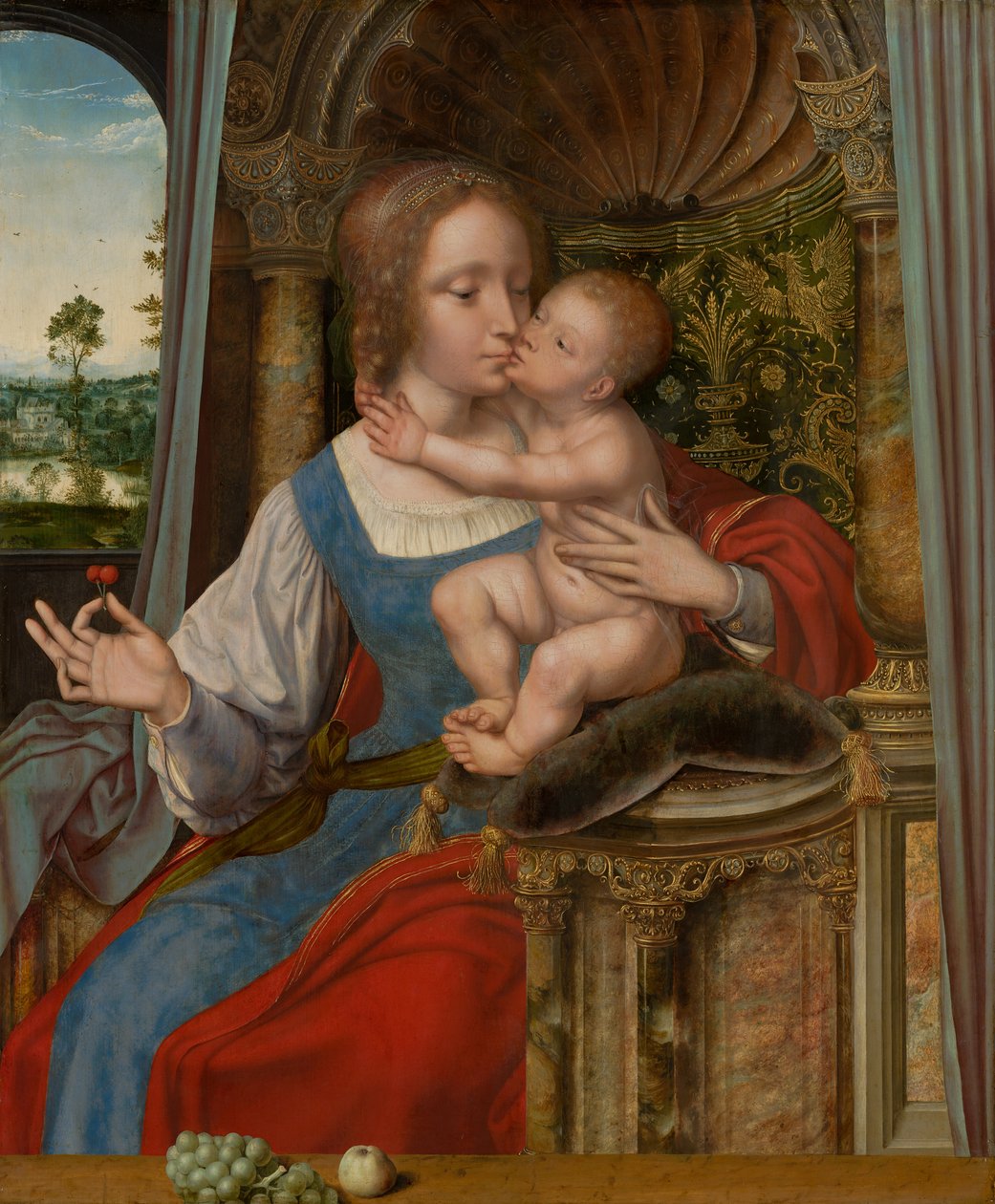 Madona s dítětem, kolem 1525-30 od Quentin Massys or Metsys