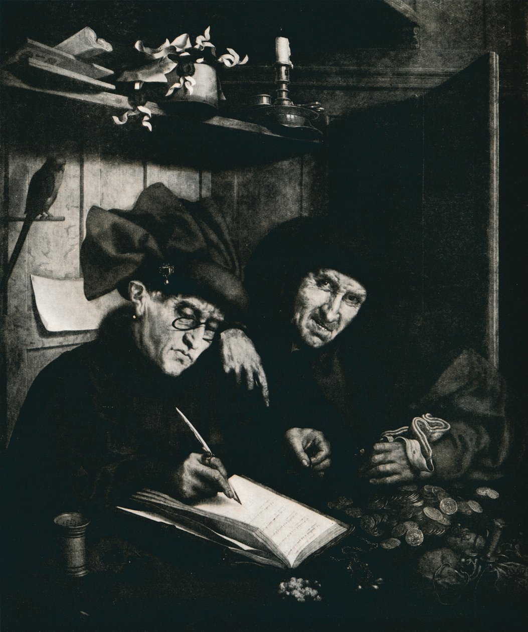 "Lichváři", c1515, 1912 od Quentin Metsys I