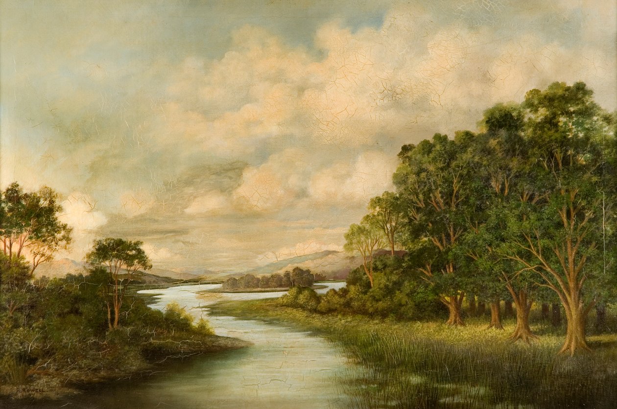 Pohled na řeku North Tyne od R. Rowell