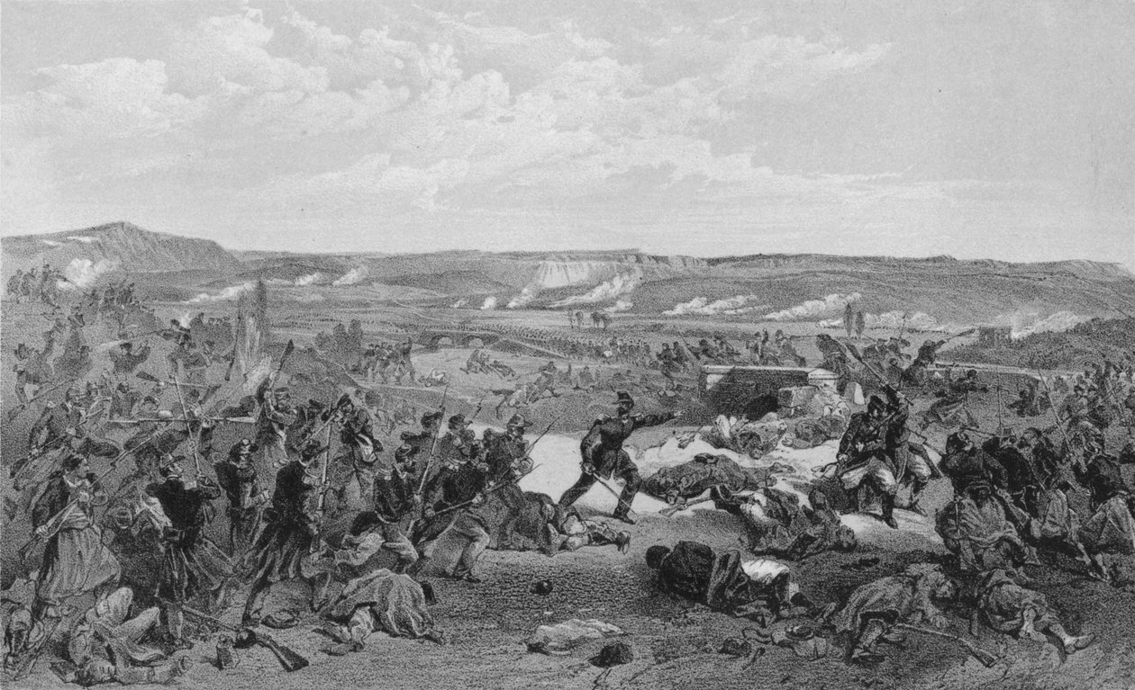 „Bitva u Černaye, 16. srpna 1855“. od RM Bryson