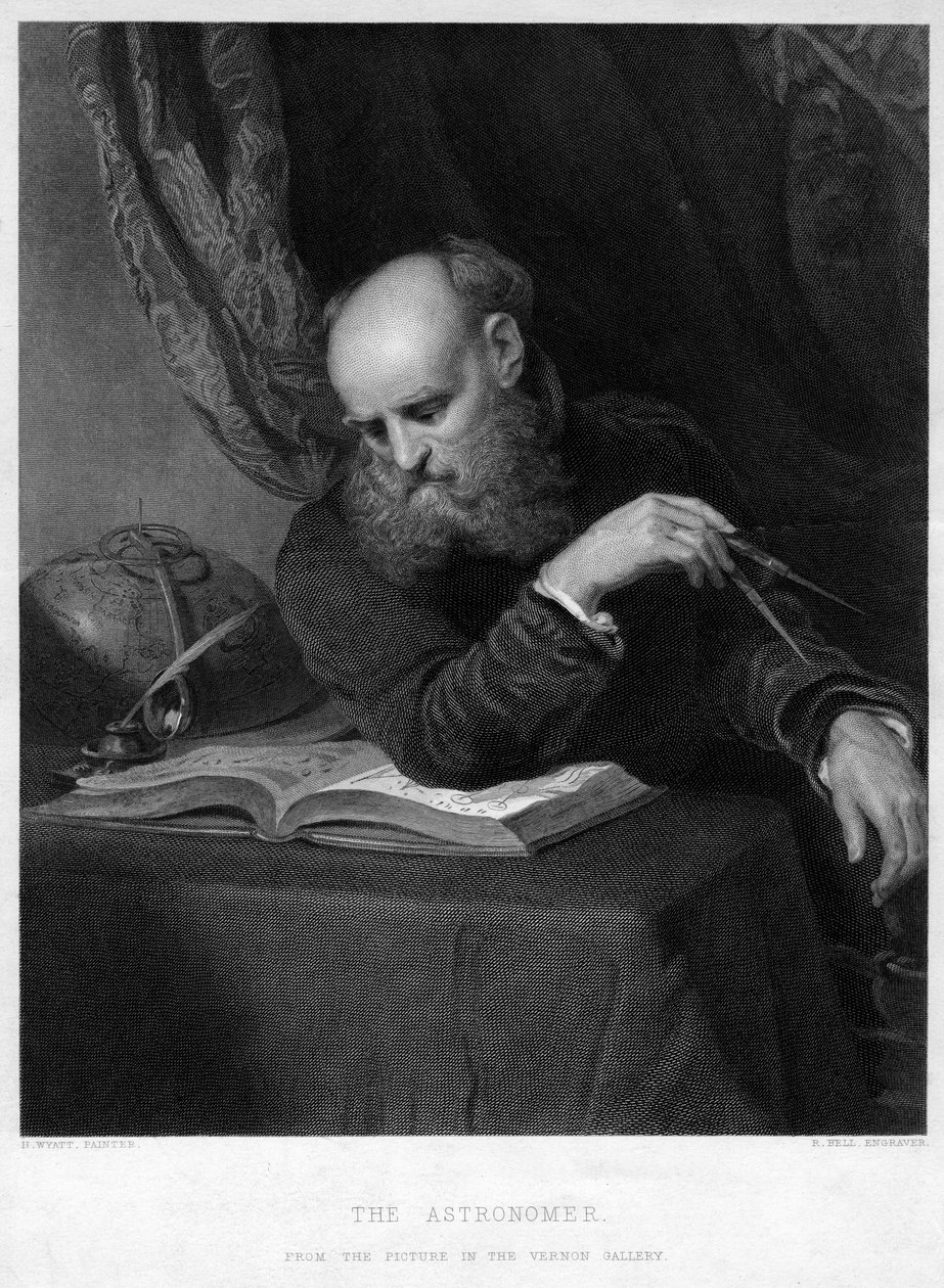 Astronom, 19. století. od R. Bell