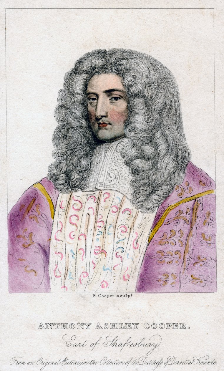 Anthony Ashley-Cooper, hrabě z Shaftesbury. od R. Cooper
