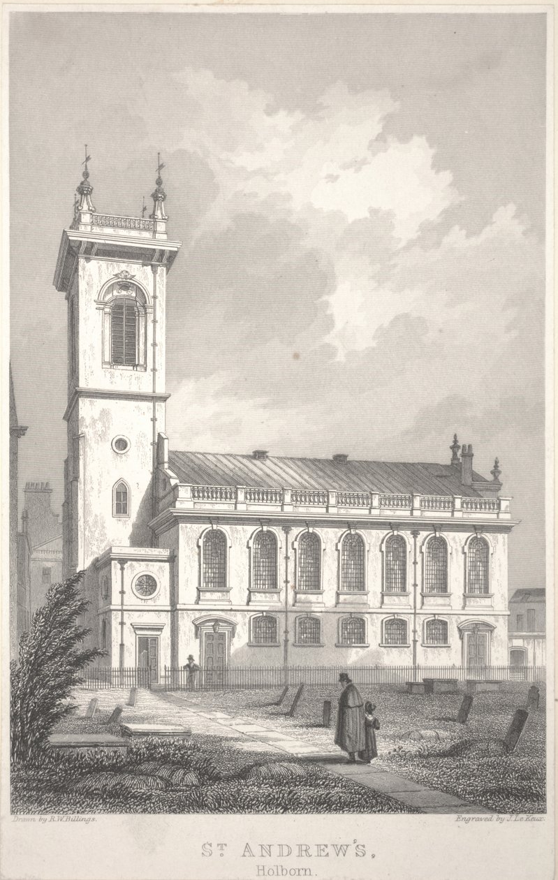 Svatý Ondřej Holborn od R. W. Billings