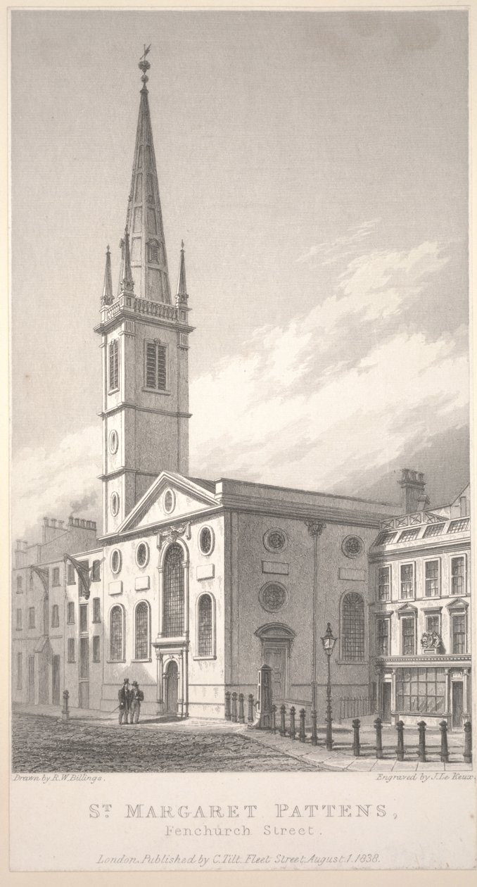 St. Margaret Pattens, Fenchurch Street od R. W. Billings