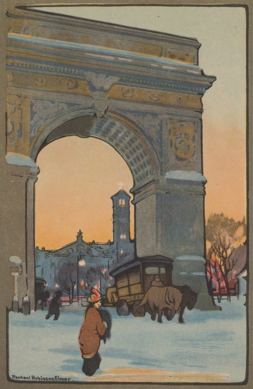 Washington Arch za zimního soumraku, 1914. od Rachael Robinson Elmer