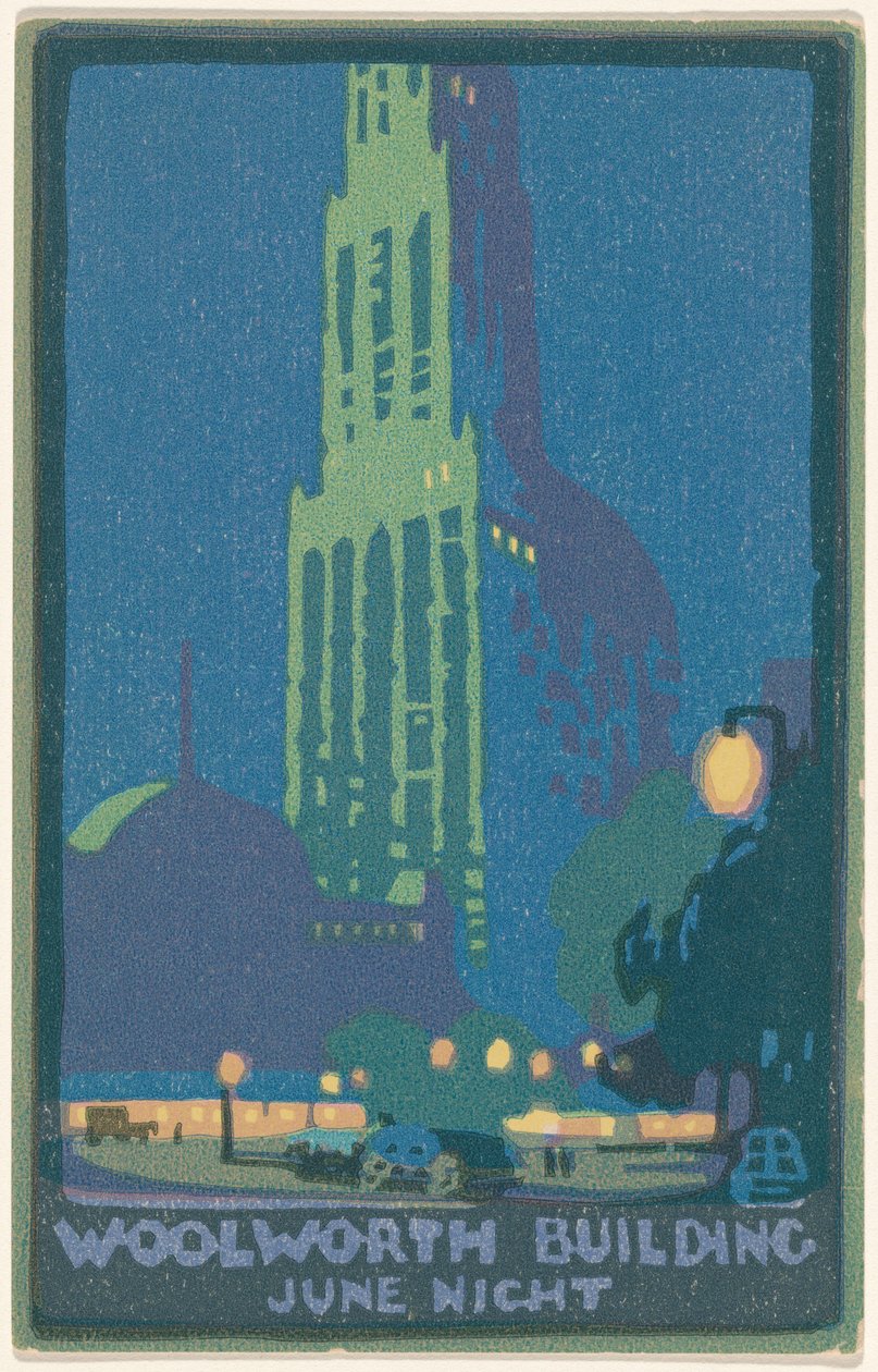 Červnová noc budovy Woolworth Building od Rachael Robinson Elmer