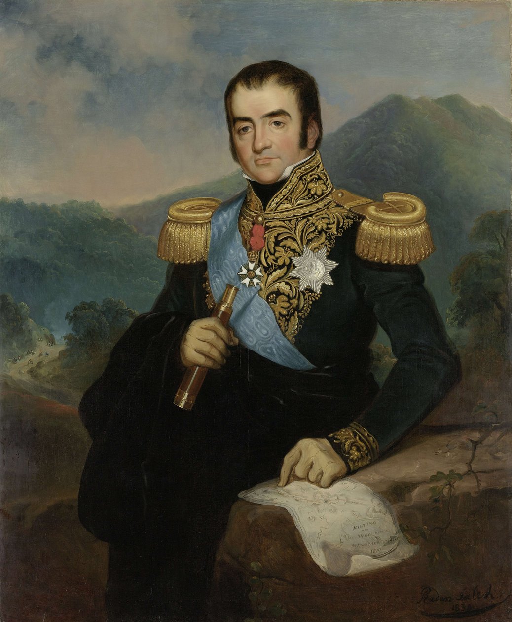 Portrét generální guvernér Herman Willem Daendels od Raden Saleh
