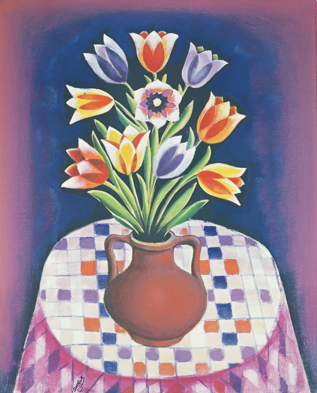 Zátiší s květinami, 1967 od Radi Nedelchev