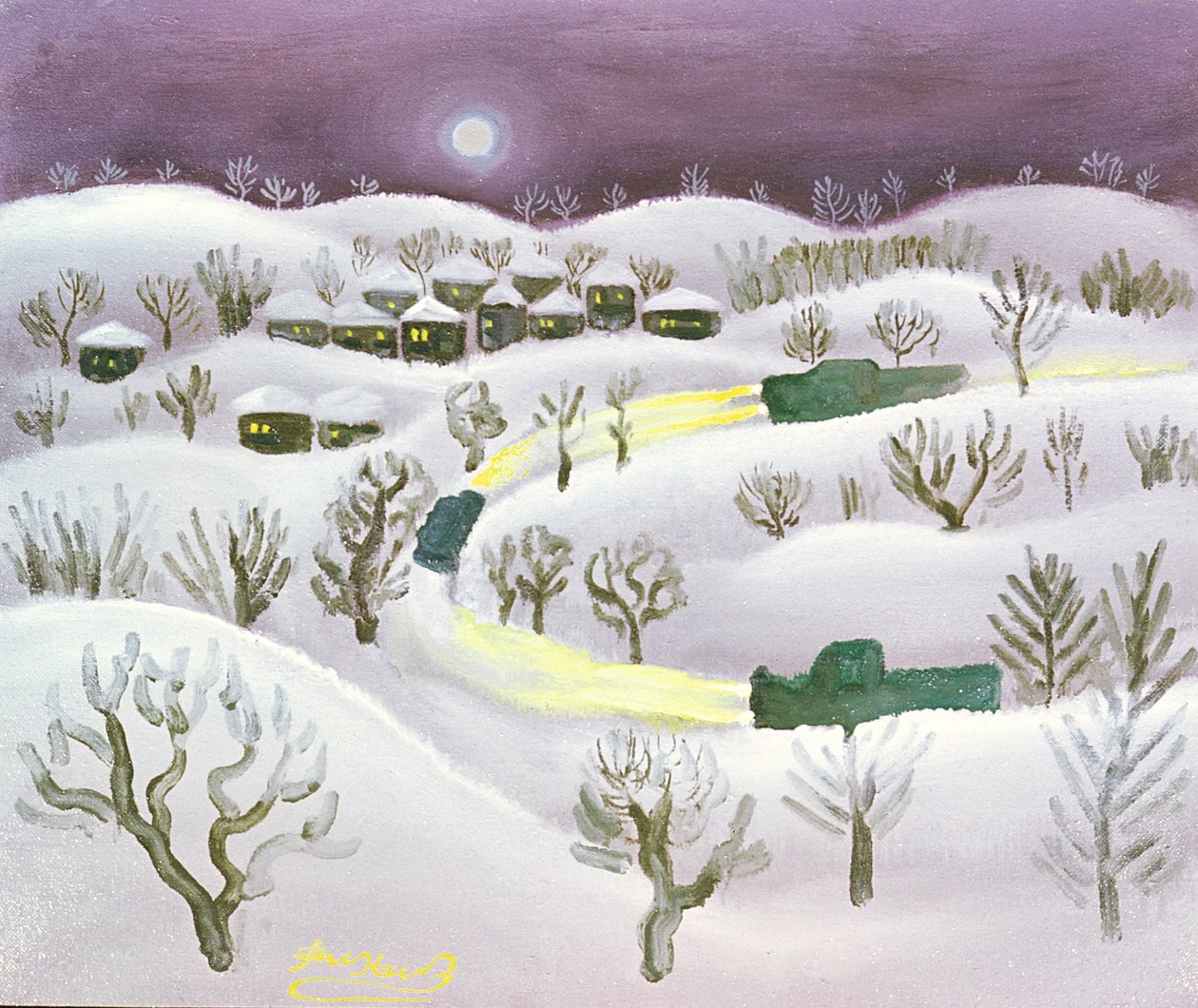 Zimní noc, 1971 od Radi Nedelchev