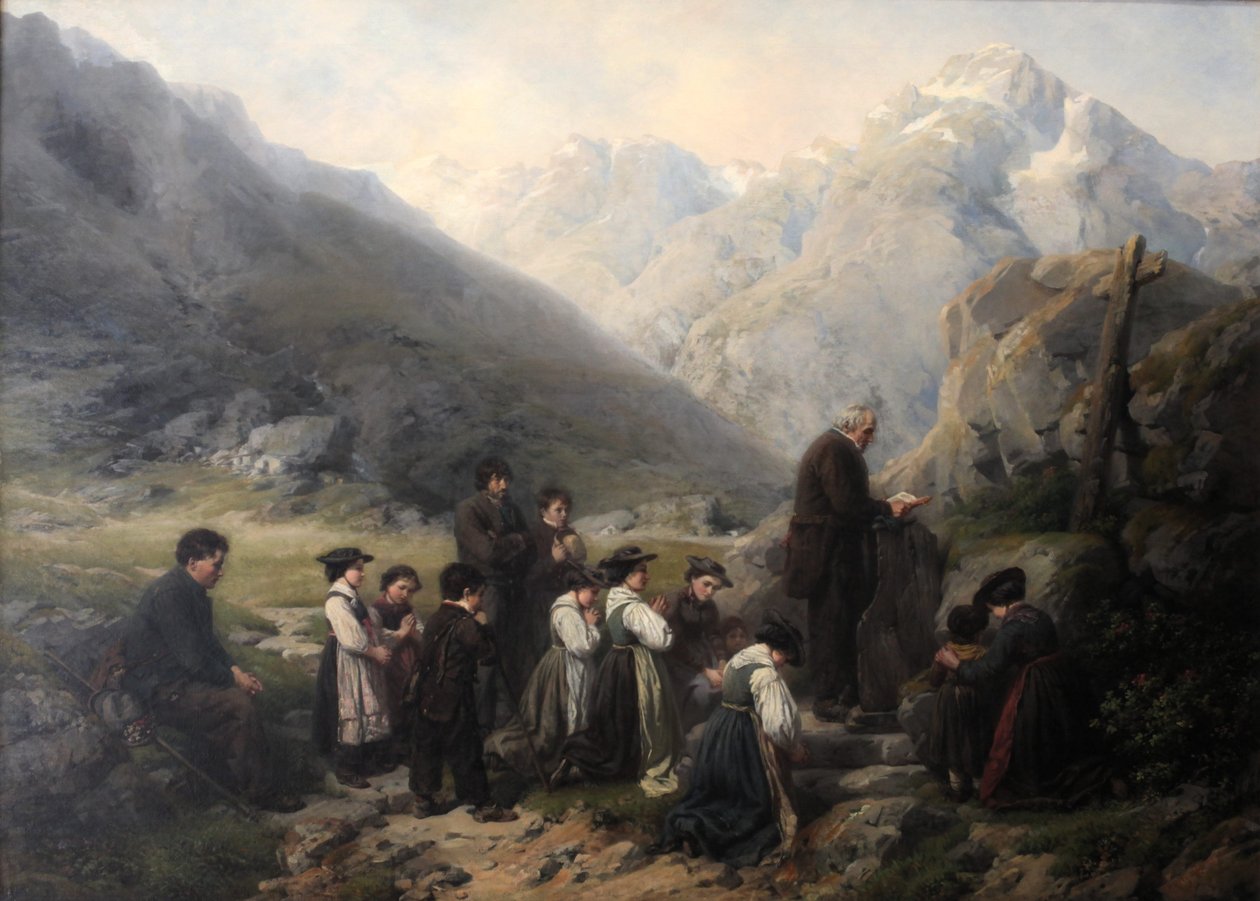 Nedělní obřad na Sanetsch Pass od Rafael Ritz
