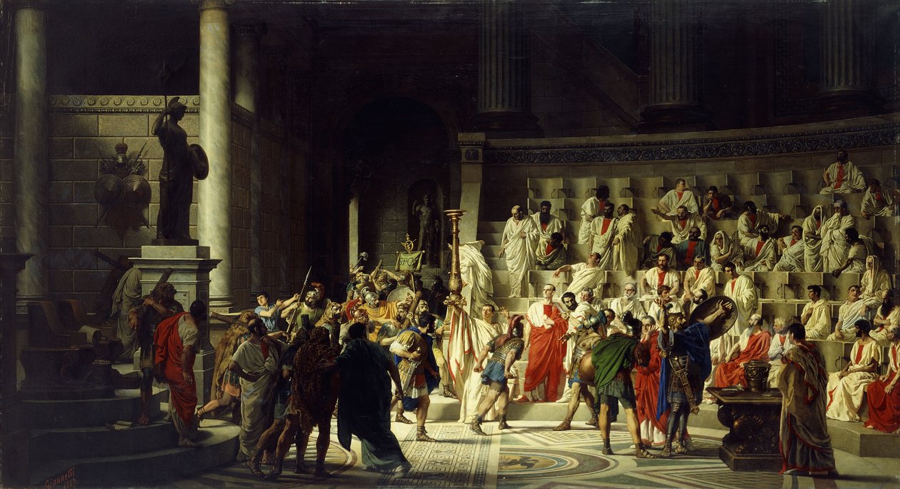 Poslední senát Julia Caesara od Raffaele Giannetti