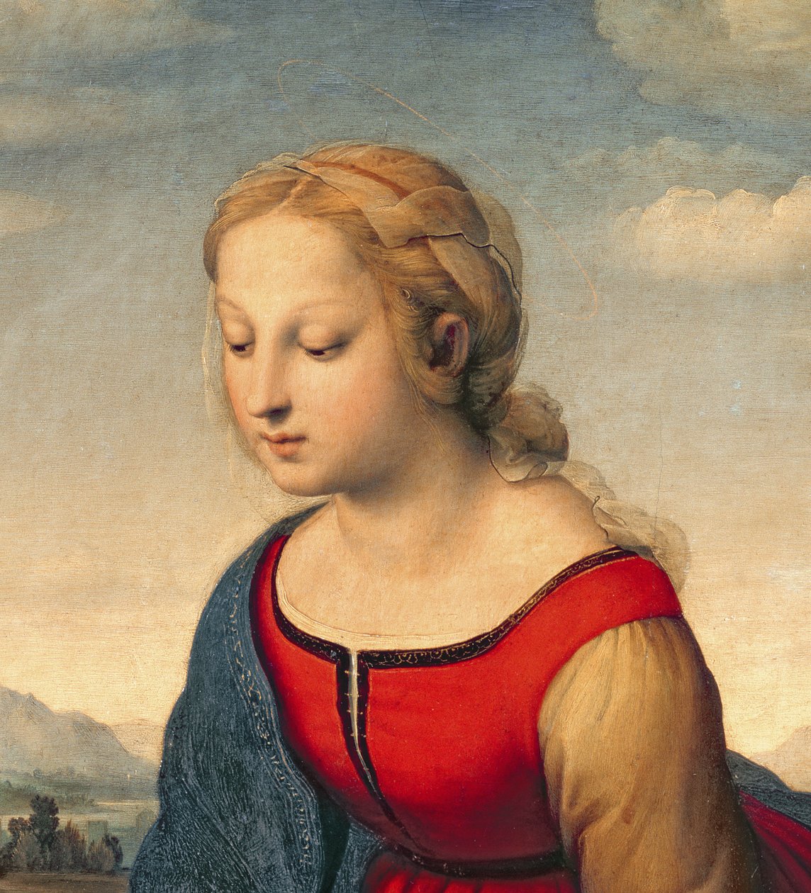 La Belle Jardiniere, 1507 (detail 8546) od Raffaello Sanzio Raphael