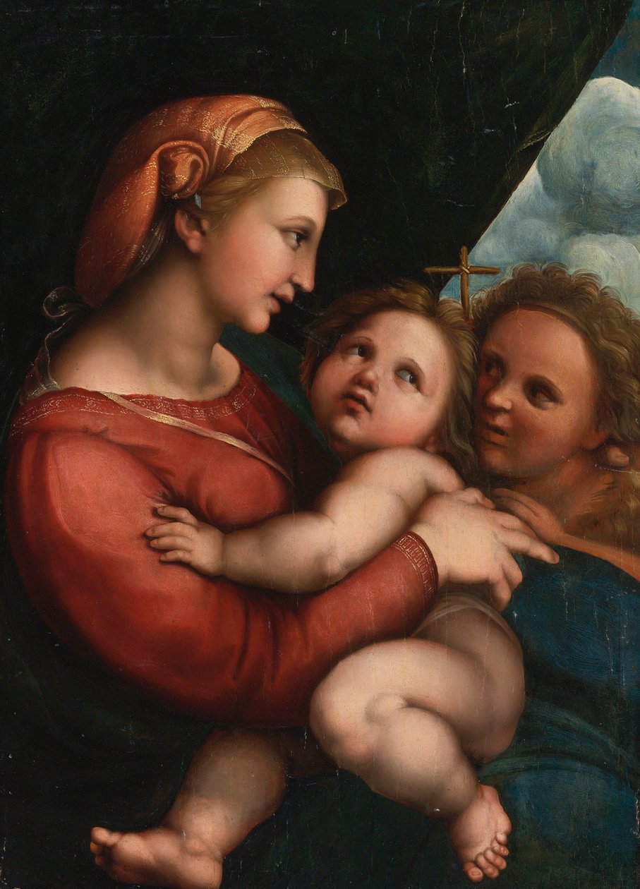 Madona s dítětem a malým svatým Janem od Raffaello Sanzio Raphael