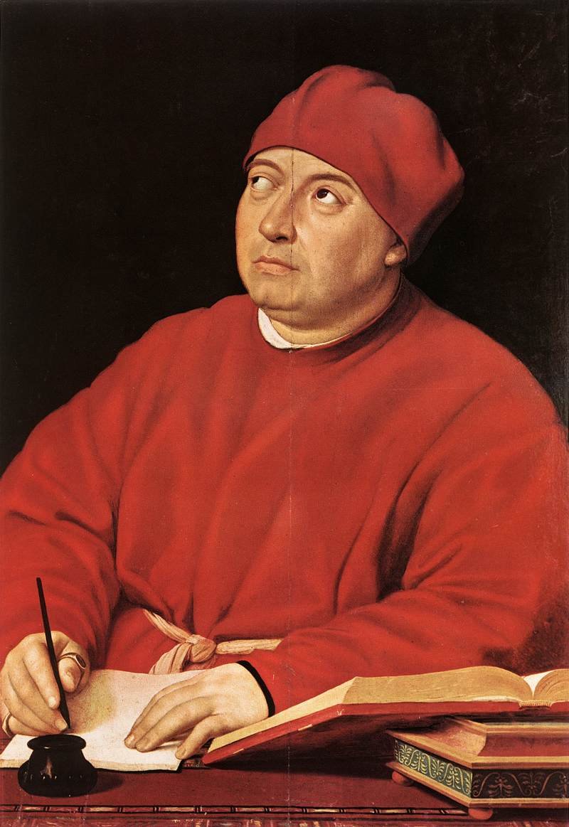 Portrét Tommasa Inghiramiho od Raffaello Sanzio Raphael