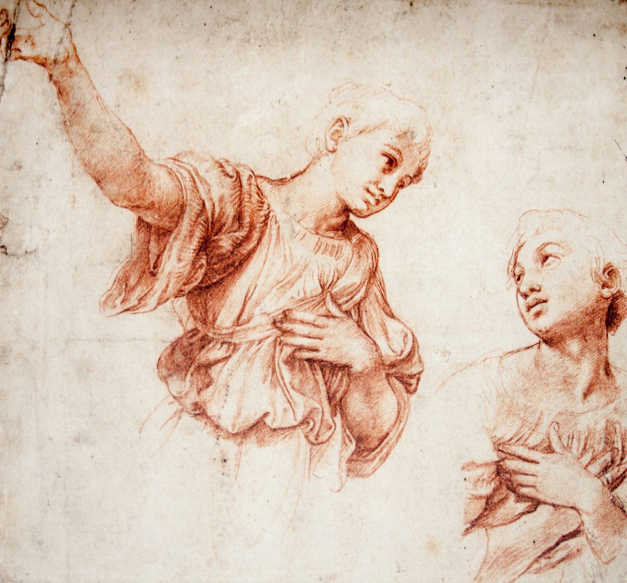 Studie pro dva anděly od Raffaello Sanzio Raphael