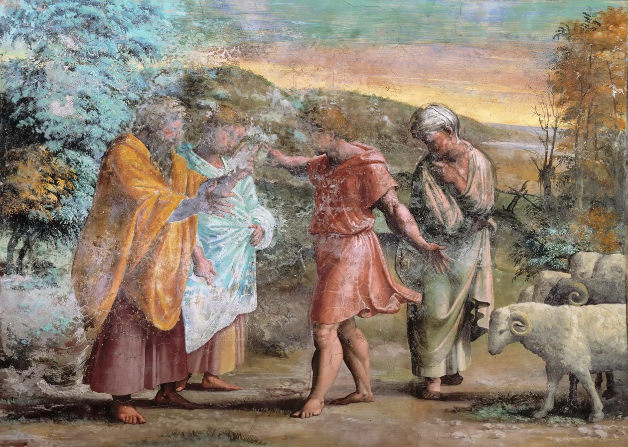 Dekorace lodžie Fresco papežské paláce, Vatikán od Raffaello Sanzio Raphael