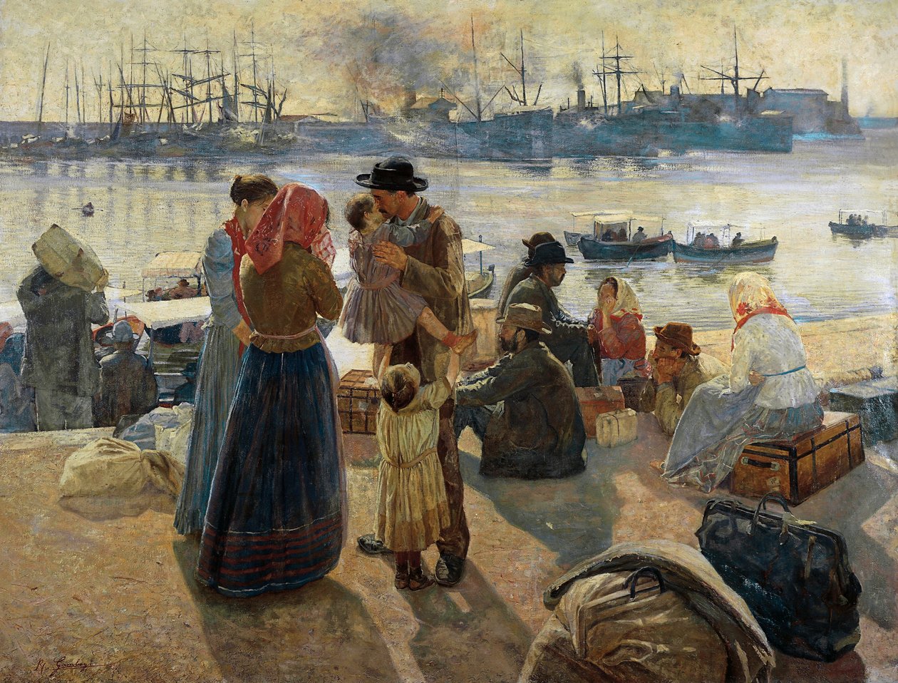 Emigranti od Raffaello Gambogi