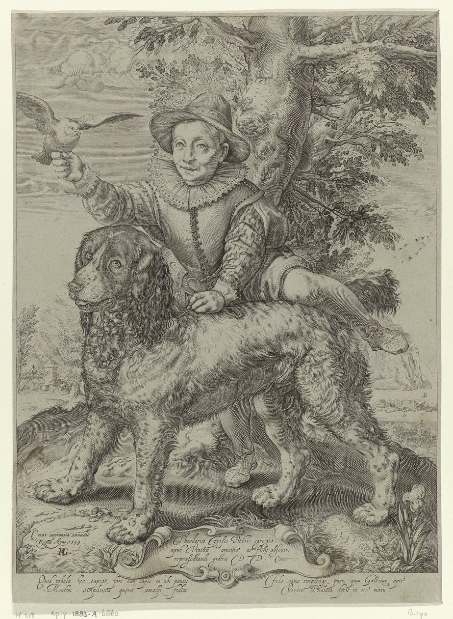 Portrét Frederika de Vries od Raffaello Guidi