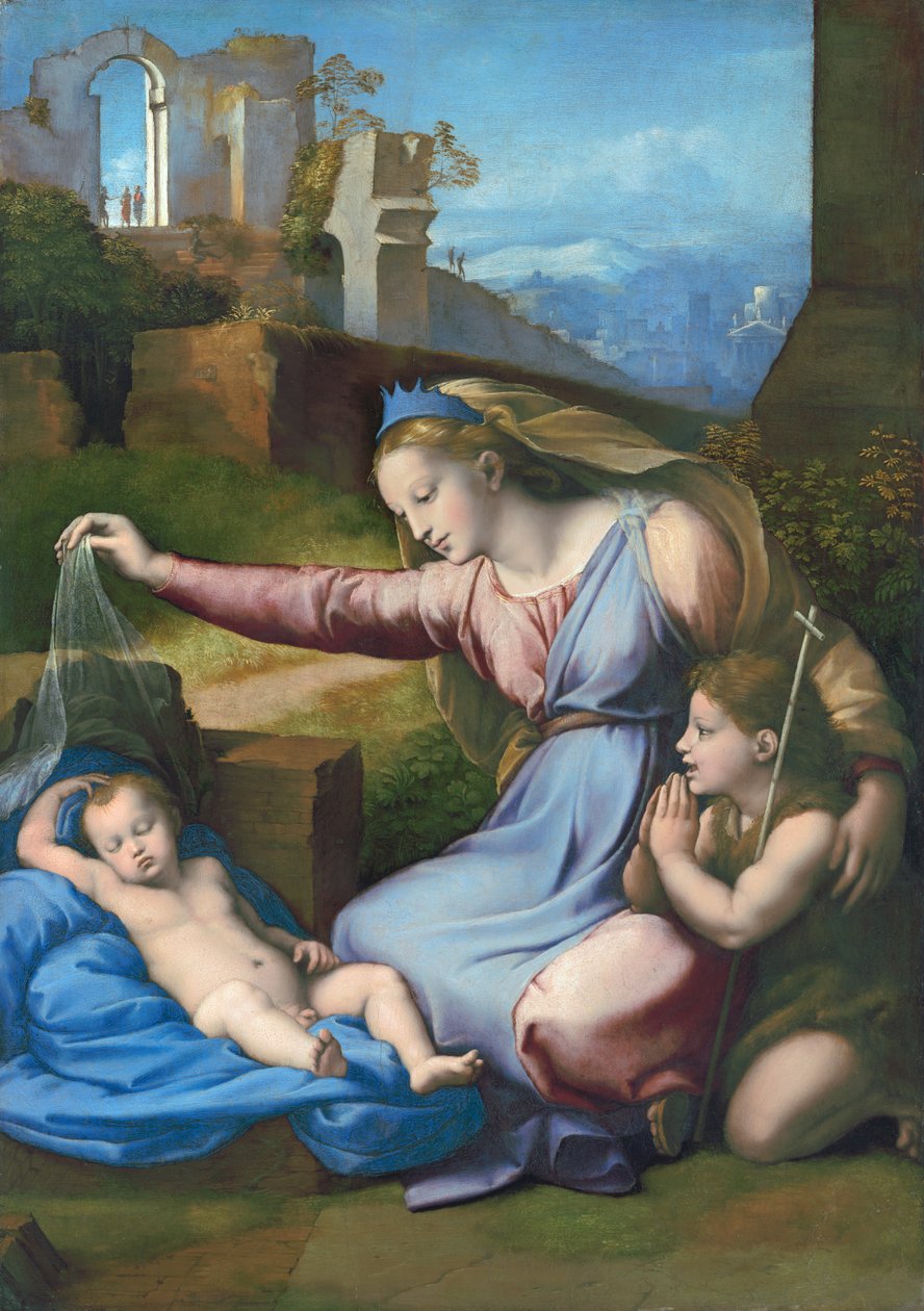 Madona s modrým diadémem od Raffaello Sanzio