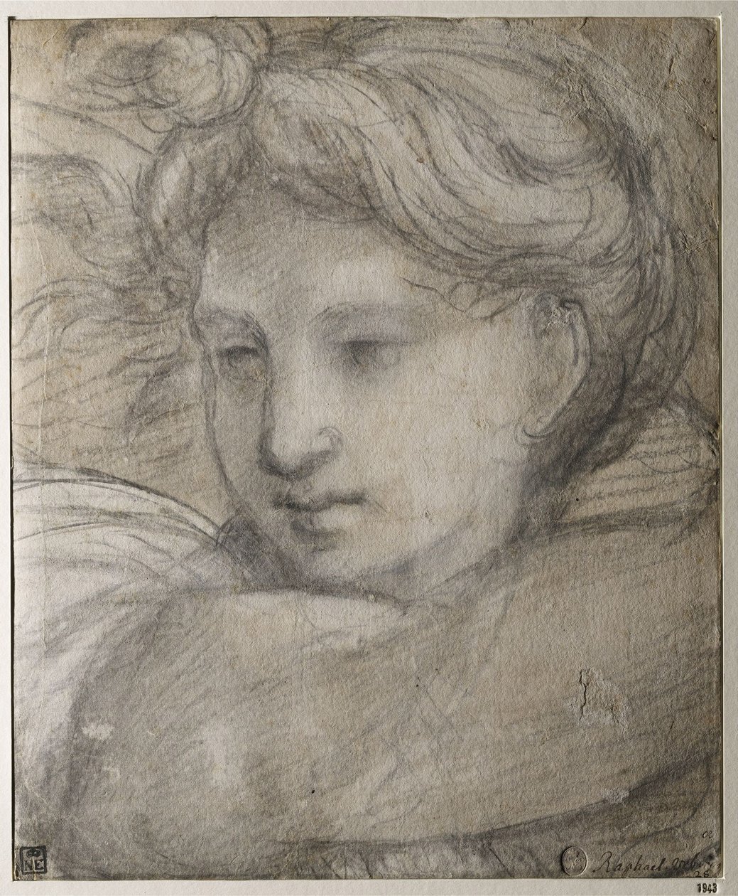 Hlava anděla, c. 1520 od Raffaello Sanzio Raphael