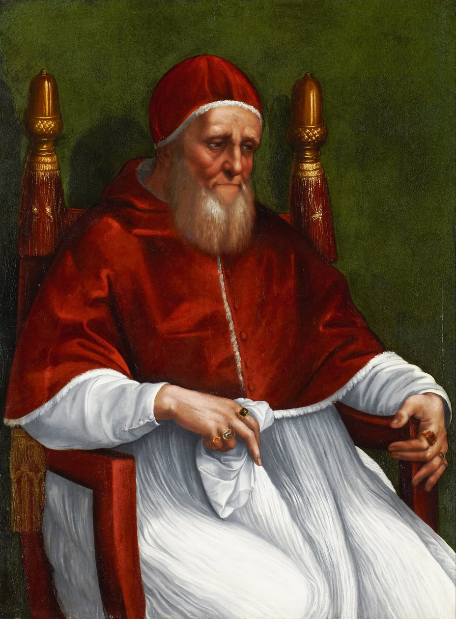 Portrét papeže Julia II od Raffaello Sanzio Raphael