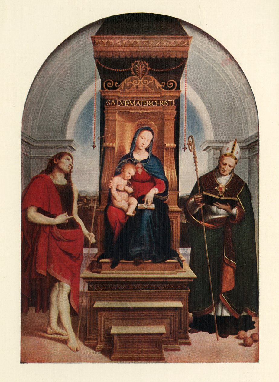 The Ansidei Madonna, 1505, c1912 od Raffaello Sanzio Raphael