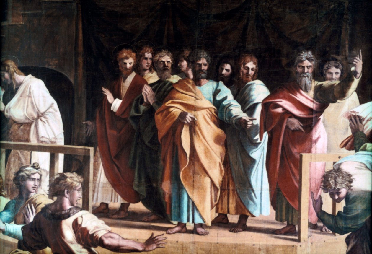 Smrt Ananiáše, 1515 od Raffaello Sanzio Raphael