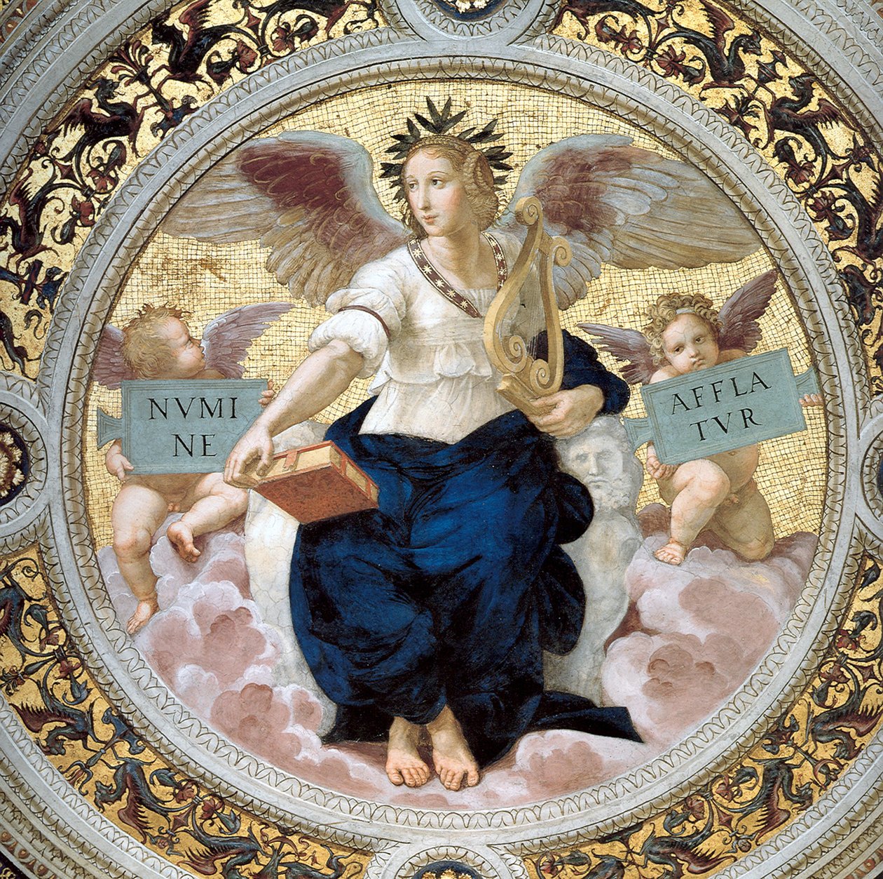 Poezie. Pokoj Segnatura, 1508 od Raffaello Sanzio Raphael