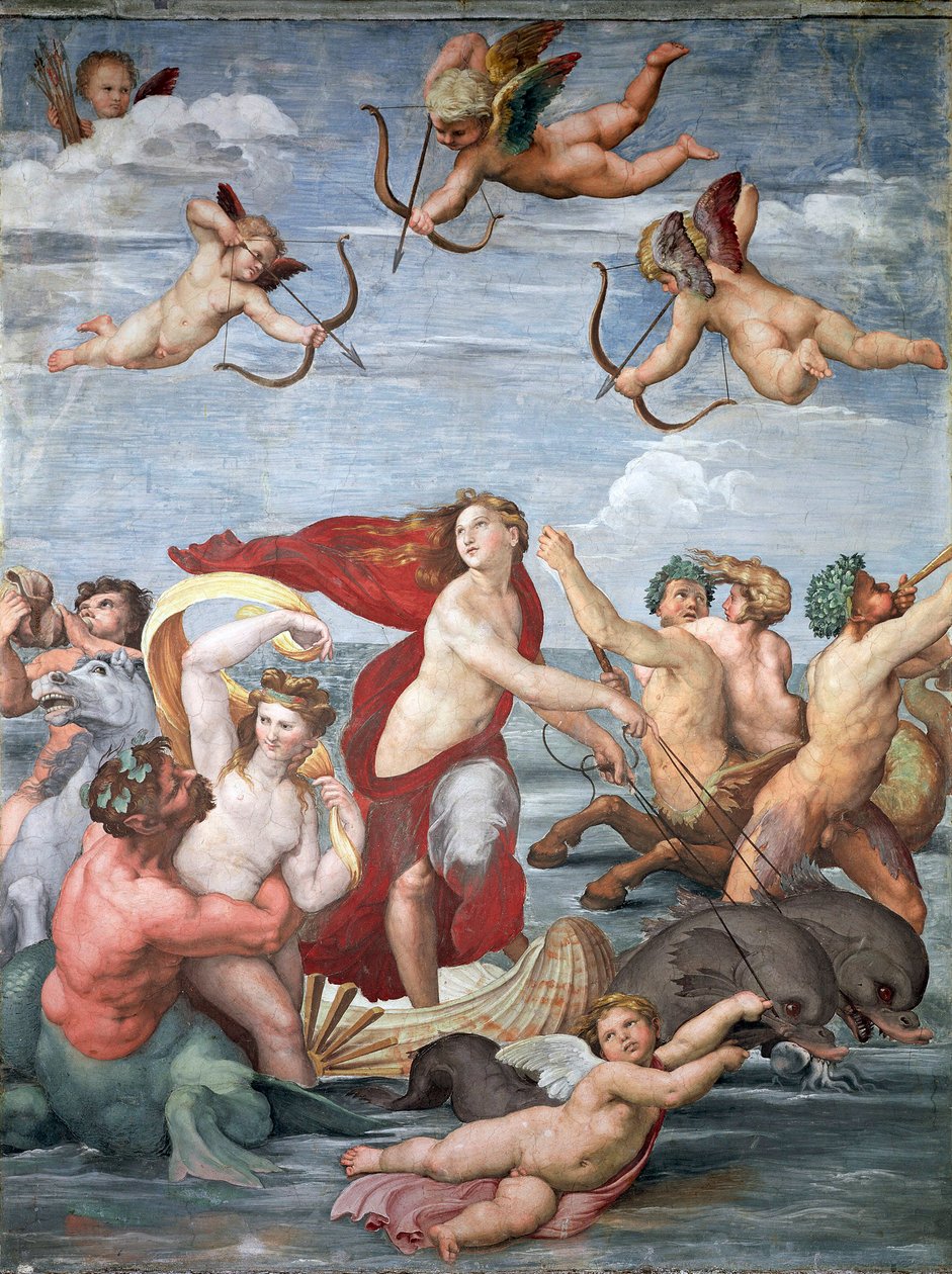 Triumph Galatea, c. 1512 od Raffaello Sanzio Raphael