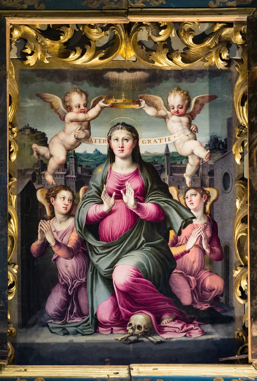 Madonna delle Grazie (olej na desce) od Raffaello dal Colle