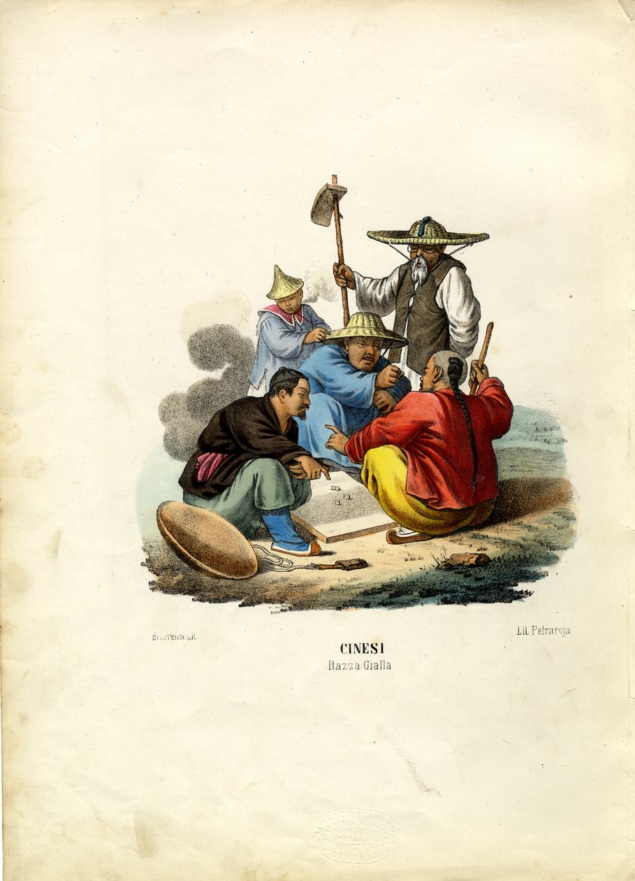 Číňané, 1863-79 od Raimundo Petraroja