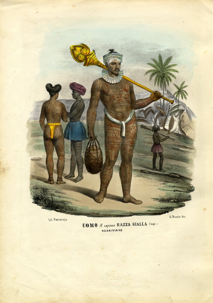 Nukahiwa People, 1863-79 od Raimundo Petraroja