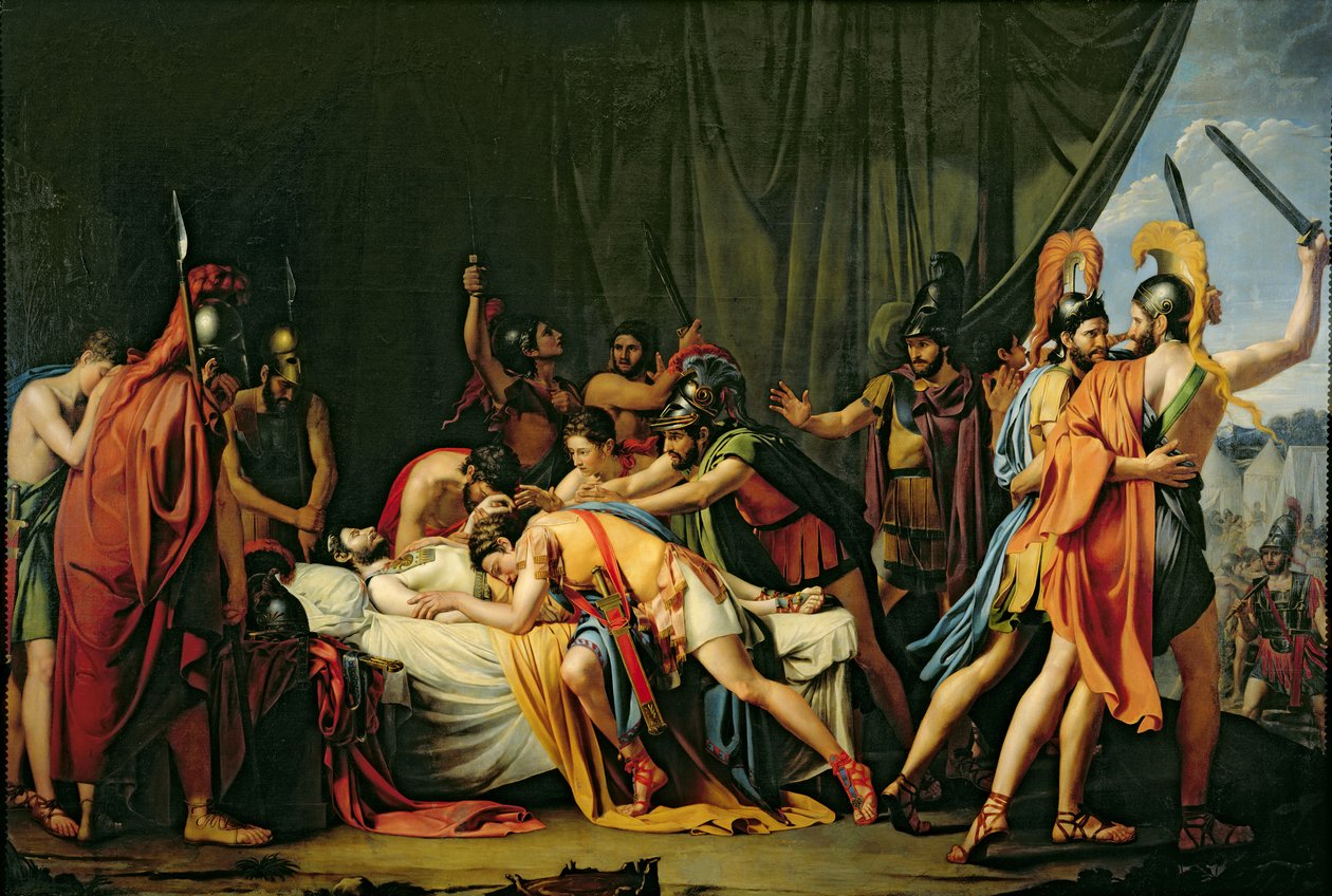 Smrt rebela Viriatha (zemř. 139) od Raimundo de Madrazo y Garreta