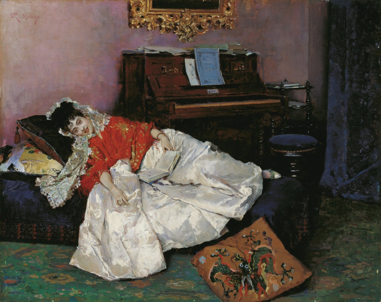 Reading Aline Masson od Raimundo de Madrazo y Garreta