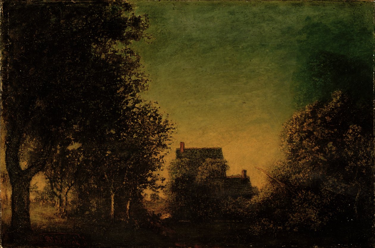 Okraj lesa, kolem 1880-90 od Ralph Albert Blakelock