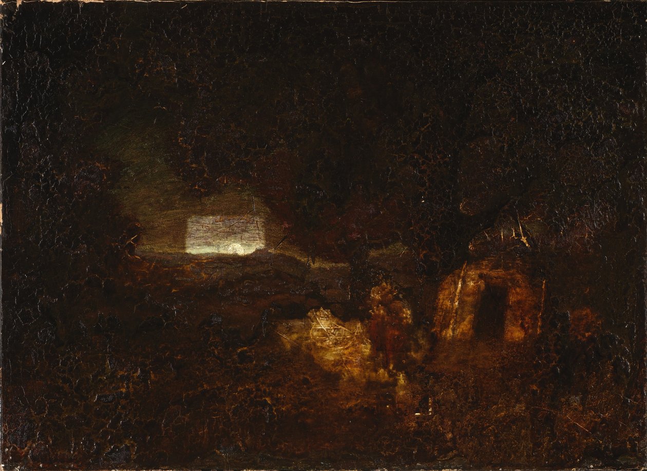 Stavitelé kánoí od Ralph Albert Blakelock