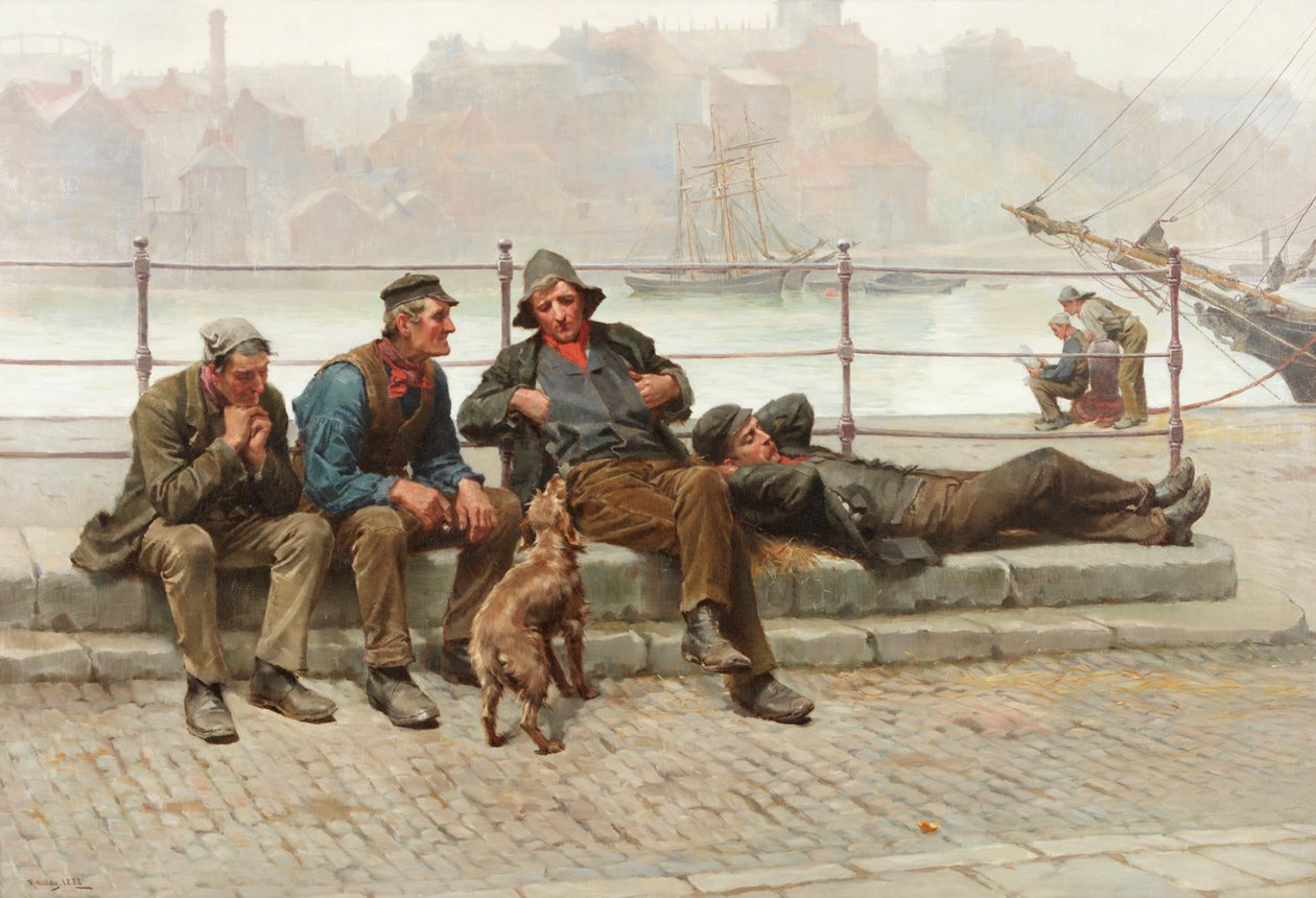 Bez práce, 1888 od Ralph Hedley