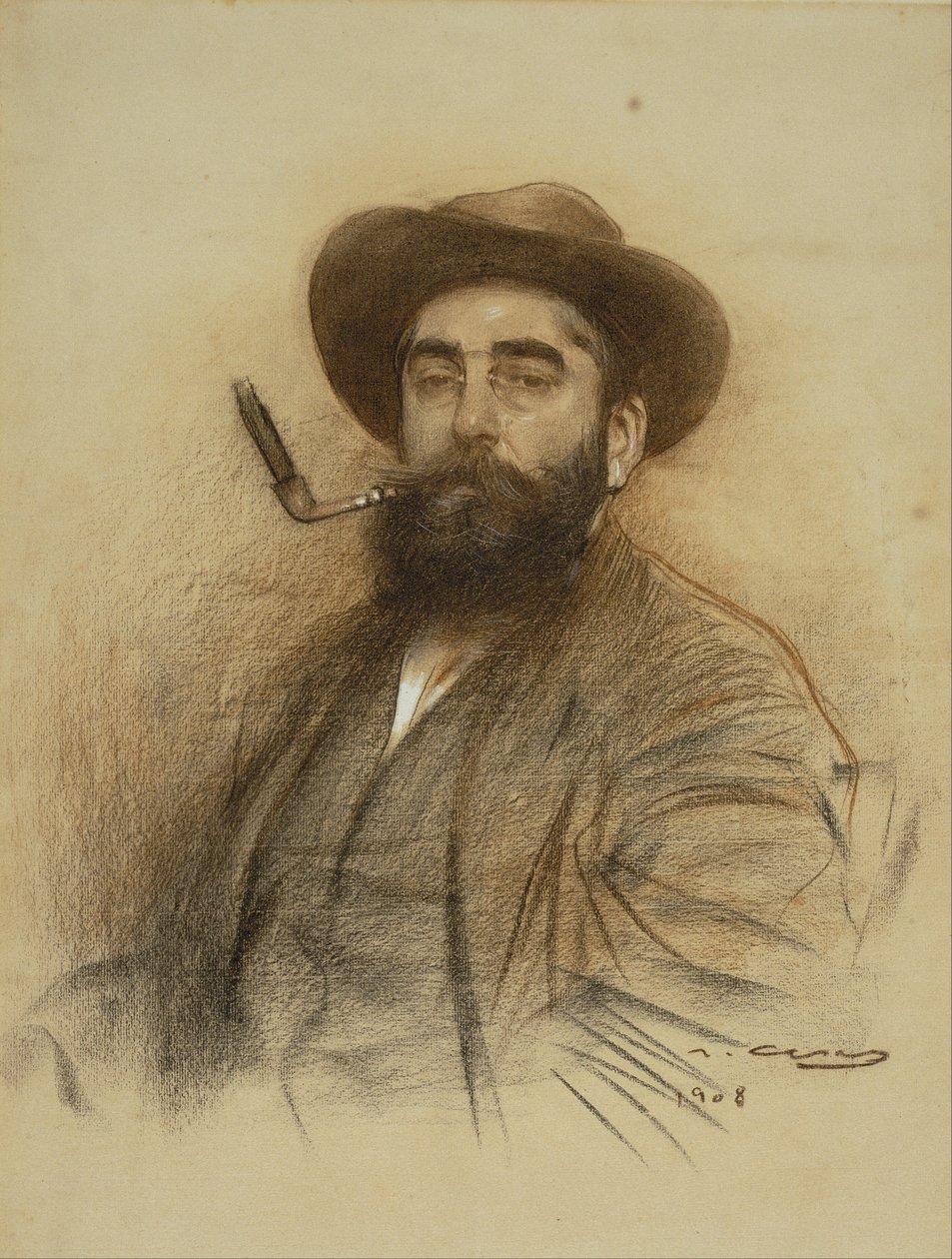 Autoportrét od Ramon Casas i Carbo