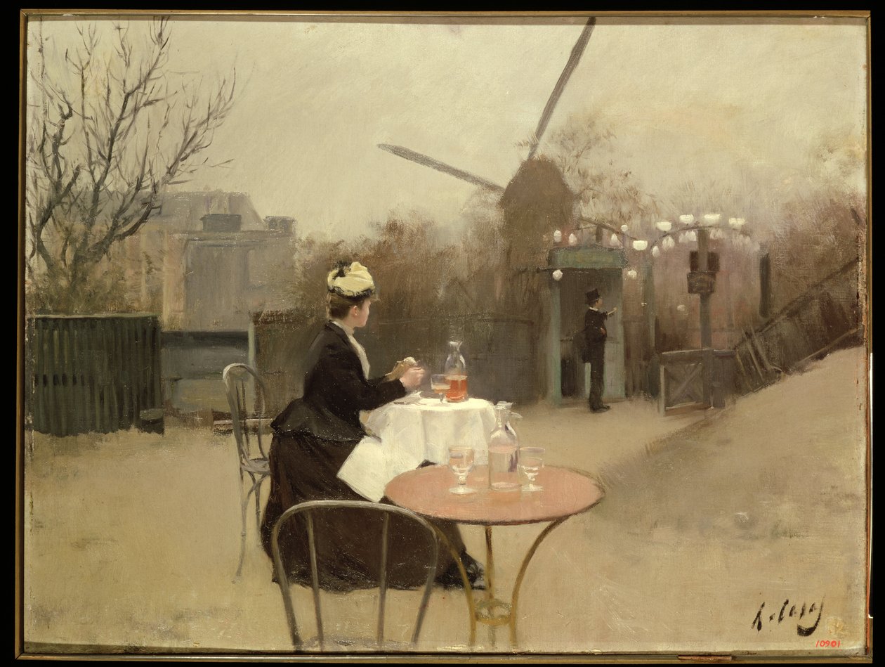 Stravování pod širým nebem od Ramon Casas i Carbo