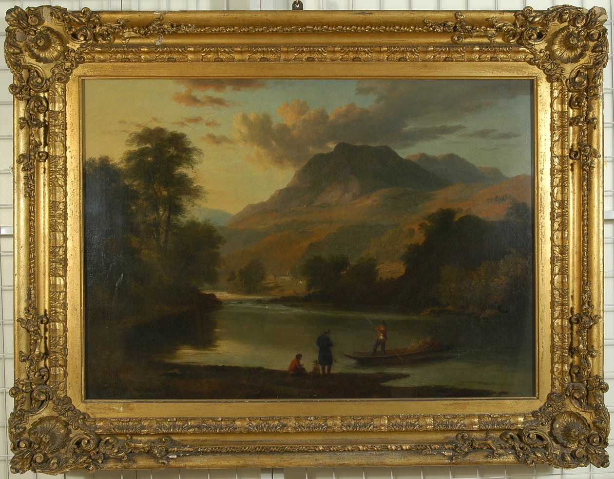 Loughrigg a řeka Brathay, kolem roku 1807 od Ramsay Richard Reinagle