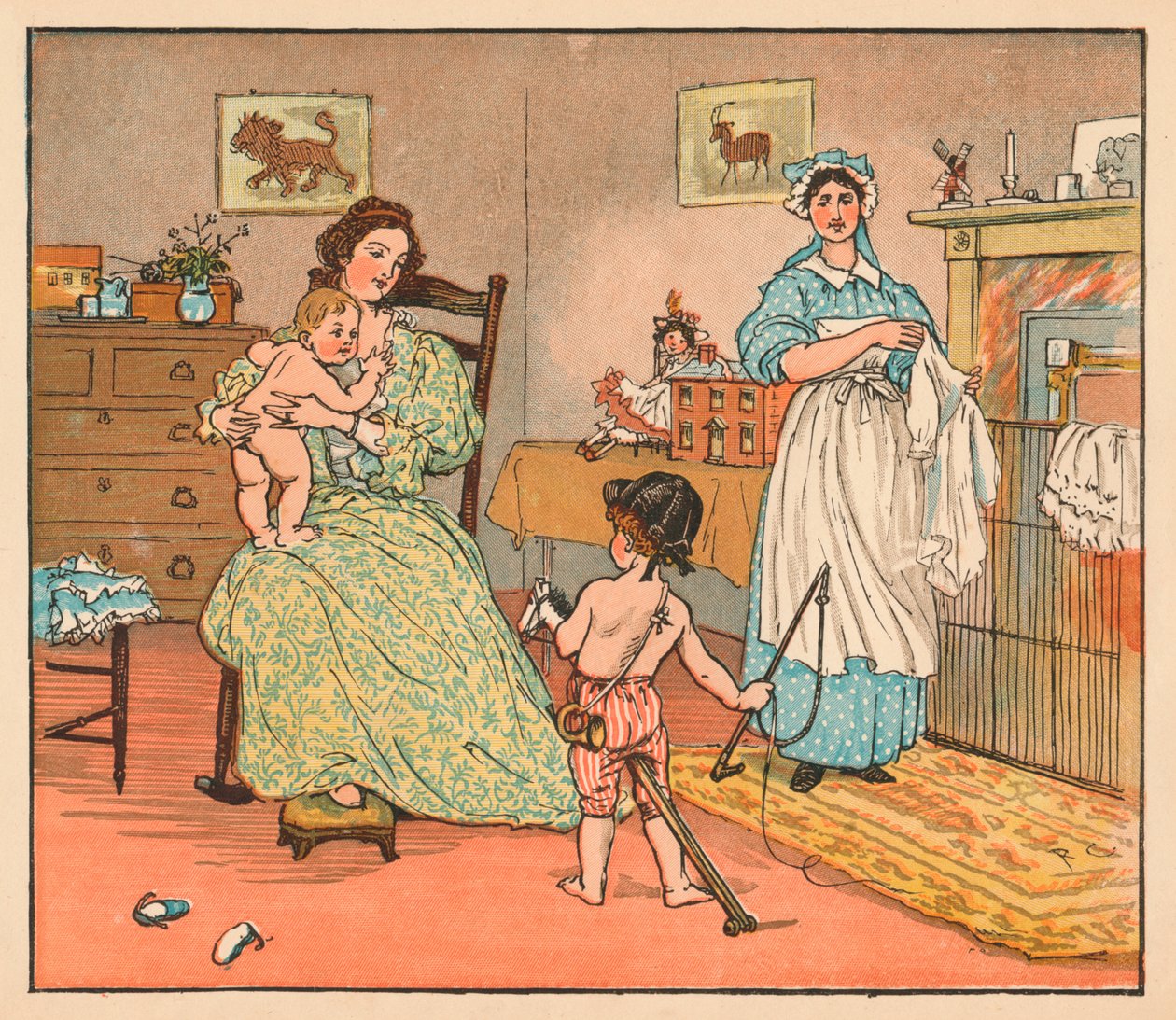 Sbohem, Baby Bunting, 1882. od Randolph Caldecott