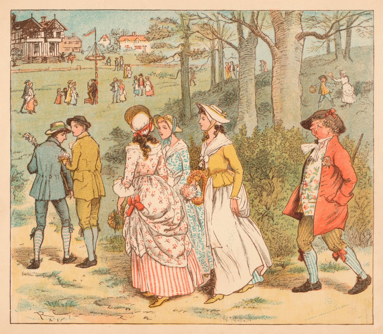 Přijďte děvčata a chlapci, c1885, 1934. od Randolph Caldecott