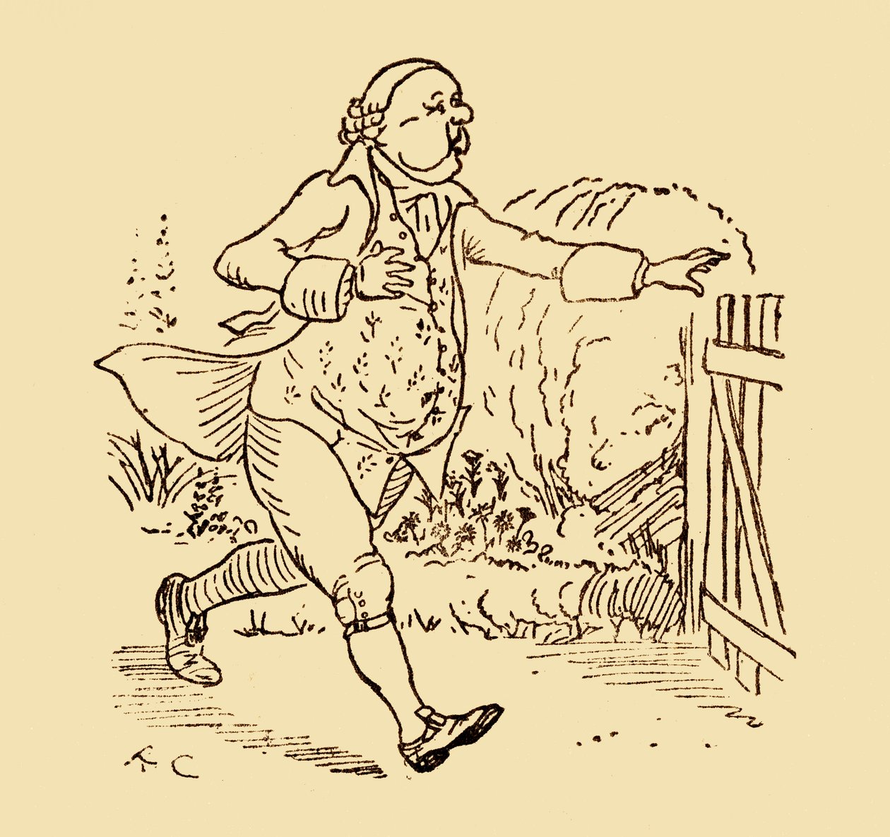 John Gilpins přítel, 1878, c1918. od Randolph Caldecott