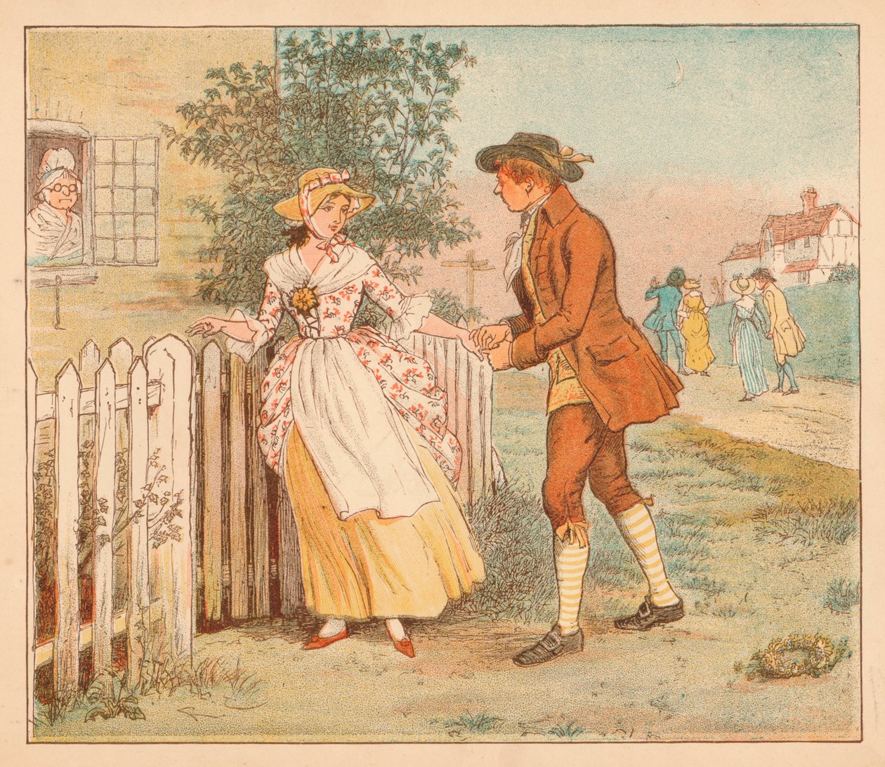 ...Někteří se potulovali po cestě, c1885, 1934. od Randolph Caldecott