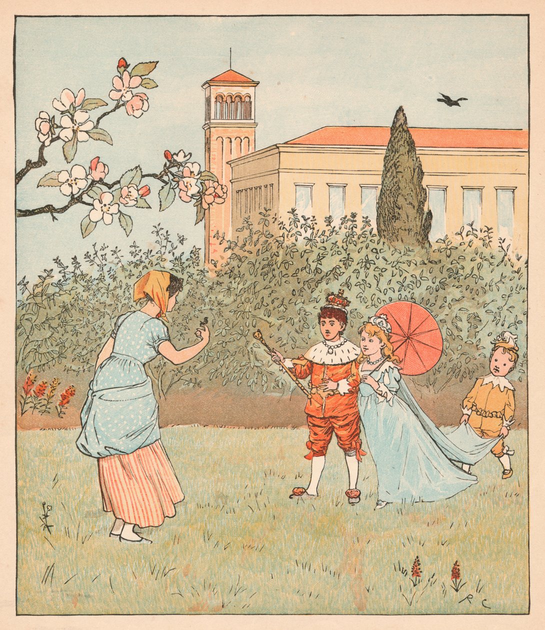 Služka a Jenny Wren, 1880. od Randolph Caldecott