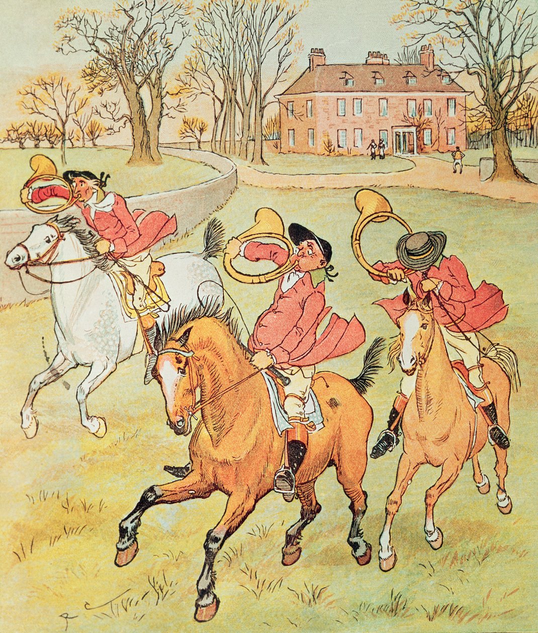 Tři žoviální lovci od Randolph Caldecott