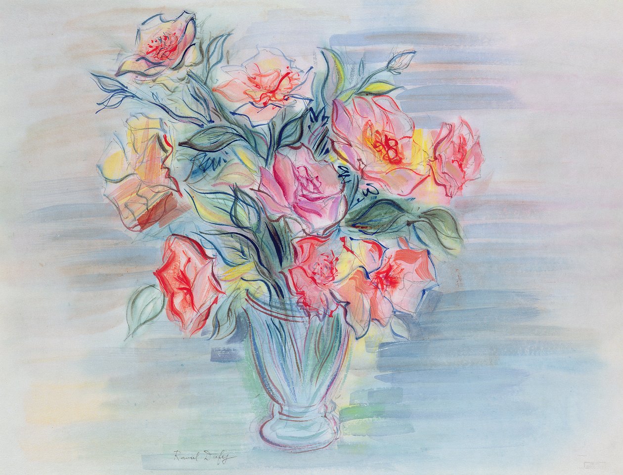 Květiny ve váze od Raoul Dufy